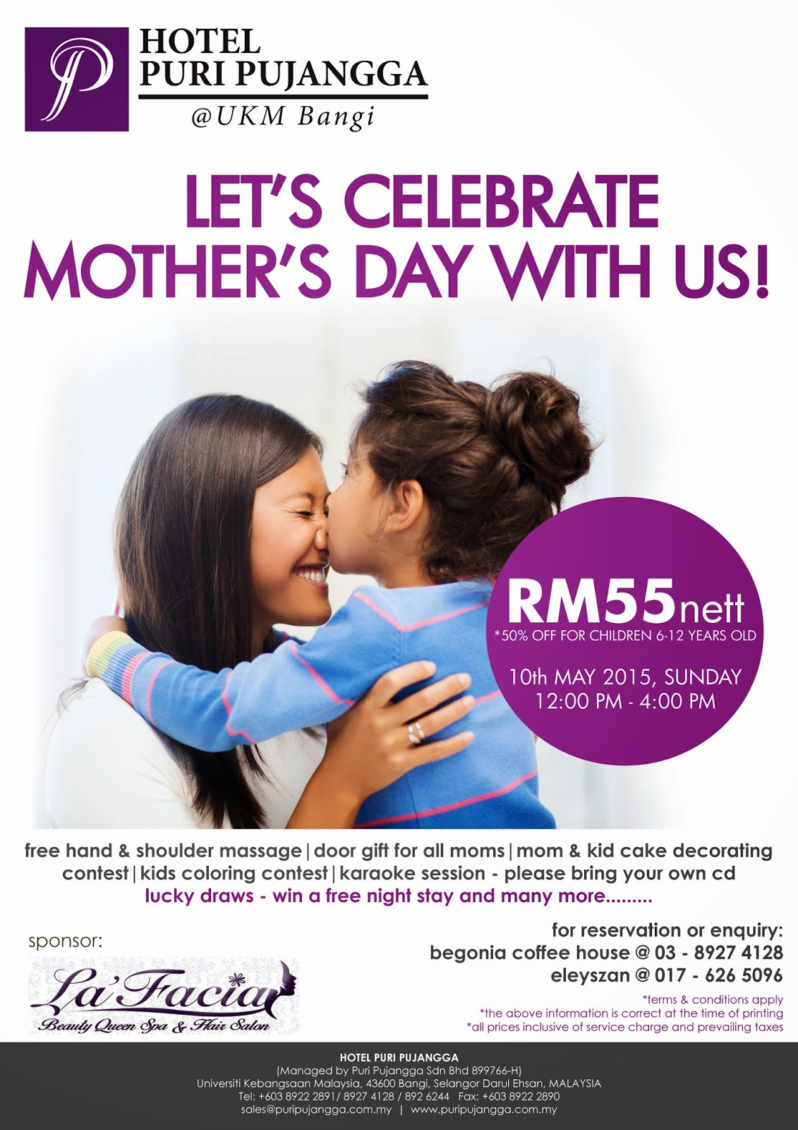 Mother's Day, Hotel Puri Pujangga, Offer, Hi-Tea, UKM, byrawlins, makan, murah
