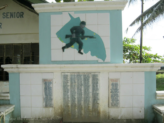 World War 2 Monument at Sabang Beach Resort in Bulan, Bicolandia