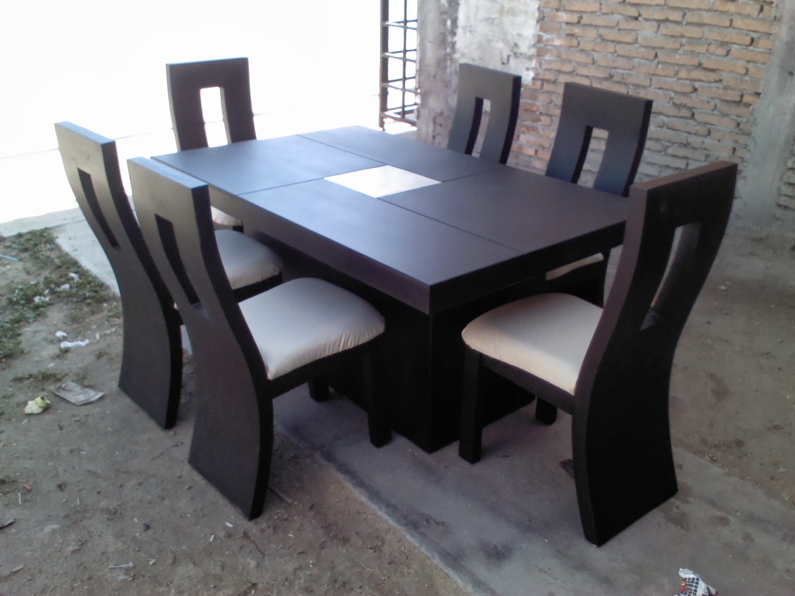 CARPINTERIA Y MUEBLES..DIAZ comedor chocolate