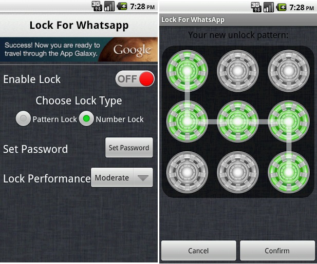 Add a Security Pattern Lock for WhatsApp [Android] Punk Tech