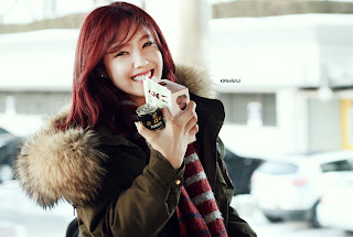 Foto T-ara Hyomin Dalam Kegiatan Syuting Acara Vitamins