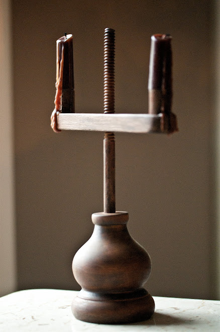 MAKE-DO ADJUSTABLE CANDLE HOLDER, ATTIC FINISH, 12 1/2"H x 3 1/2"W (base), 8" (arm), Price $48