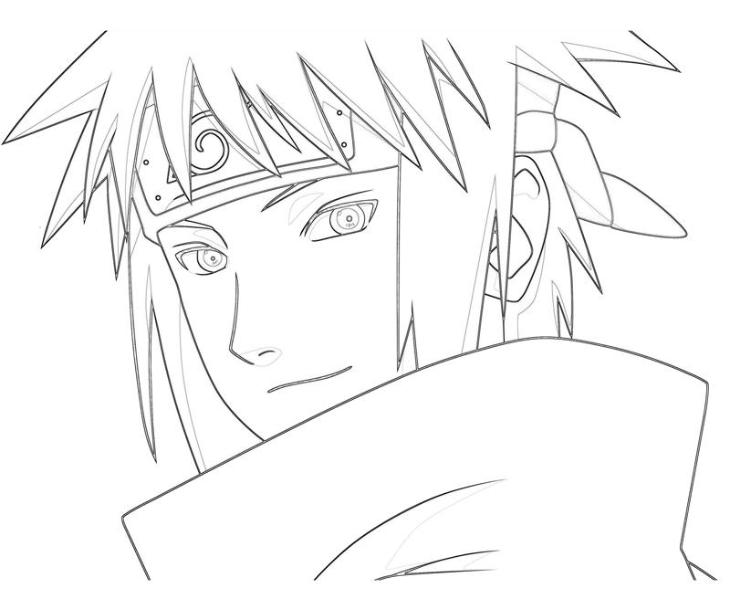 Minato Namikaze Naruto Coloring Page