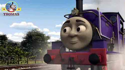 Railway train track opposite Flynn Bertie the bus Thomas and friends Charlie the tank engine chuffed