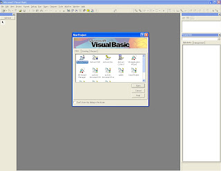 Gambar Dasar - dasar menggunakan program Visual Basic 6.0 -1