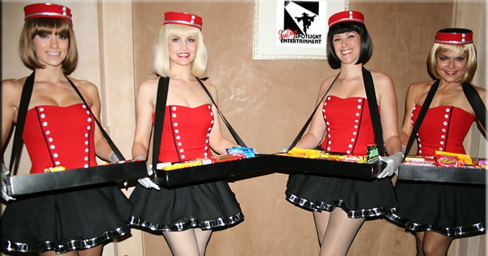 San Diego Spotlight Entertainment Vintage Hollywood Cigarette Candy Girls