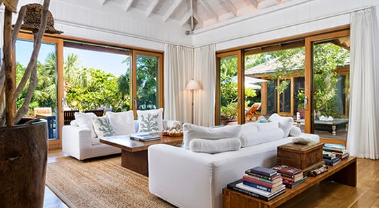 The living room of this beautiful home in Turks and Caicos The living room of this beautiful home in Turks and Caicos