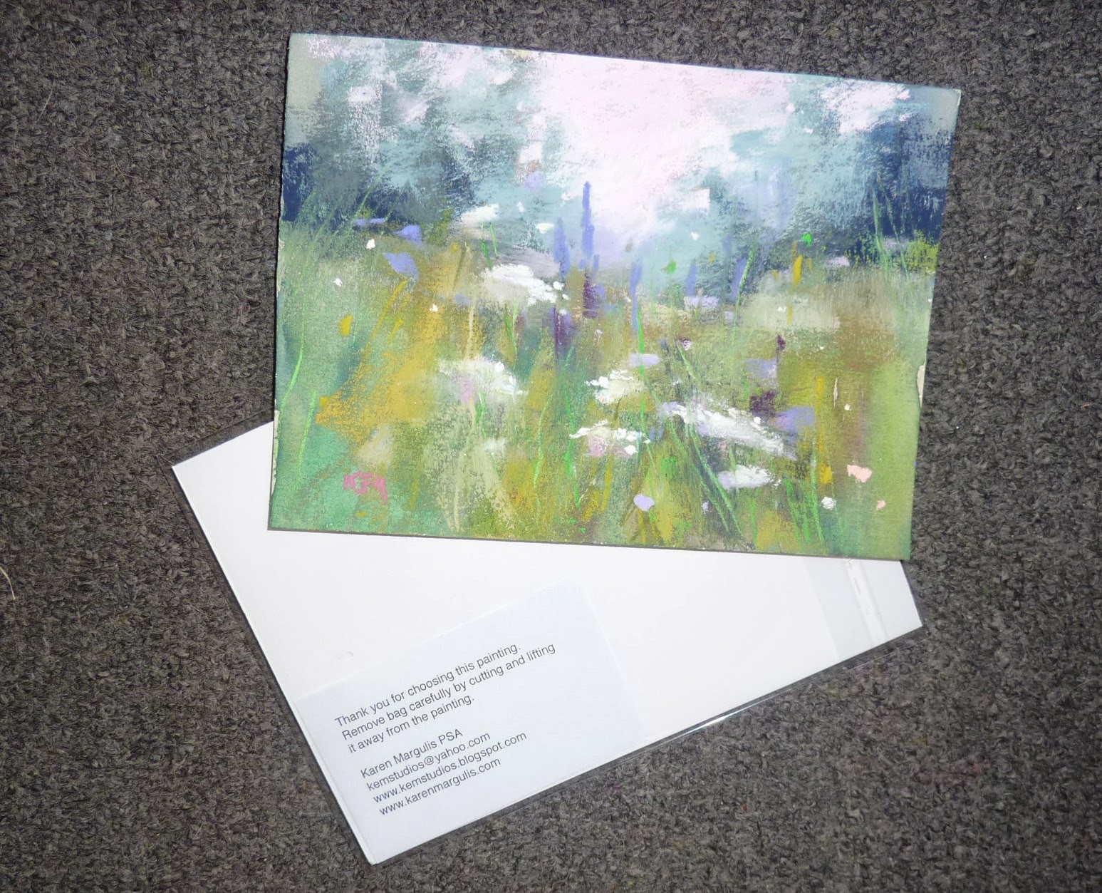 Painting My World How to Display Unframed Pastel Paintings