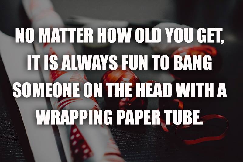 All That Spam Bang Someone on the Head With a Wrapping Paper Tube