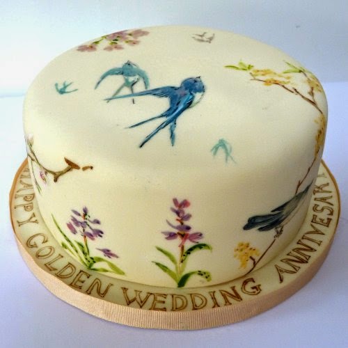 hand painted cake from Nevie-Pie Cakes
