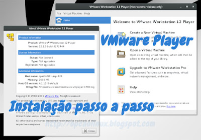 Instalação do VMware Player no openSUSE, CentOS 7, Debian 8 e Ubuntu 14.04 Instalação do VMware Player no openSUSE, CentOS 7, Debian 8 e Ubuntu 14.04