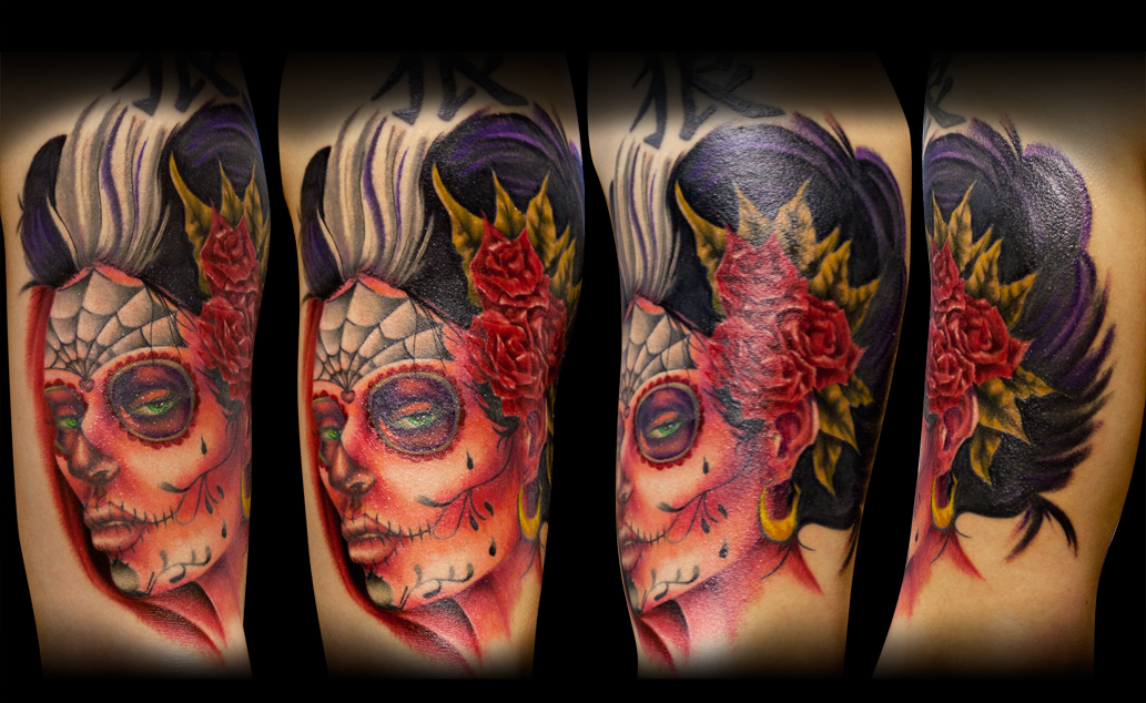 GALLERY FUNNY GAME Day of the dead gypsy skull tattoo