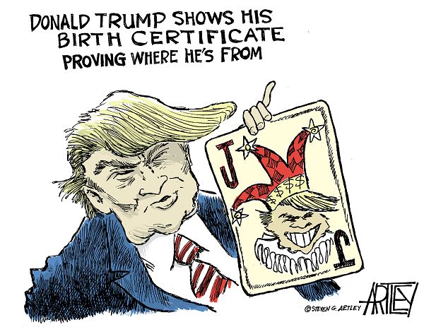 Cartoon Donald Trump