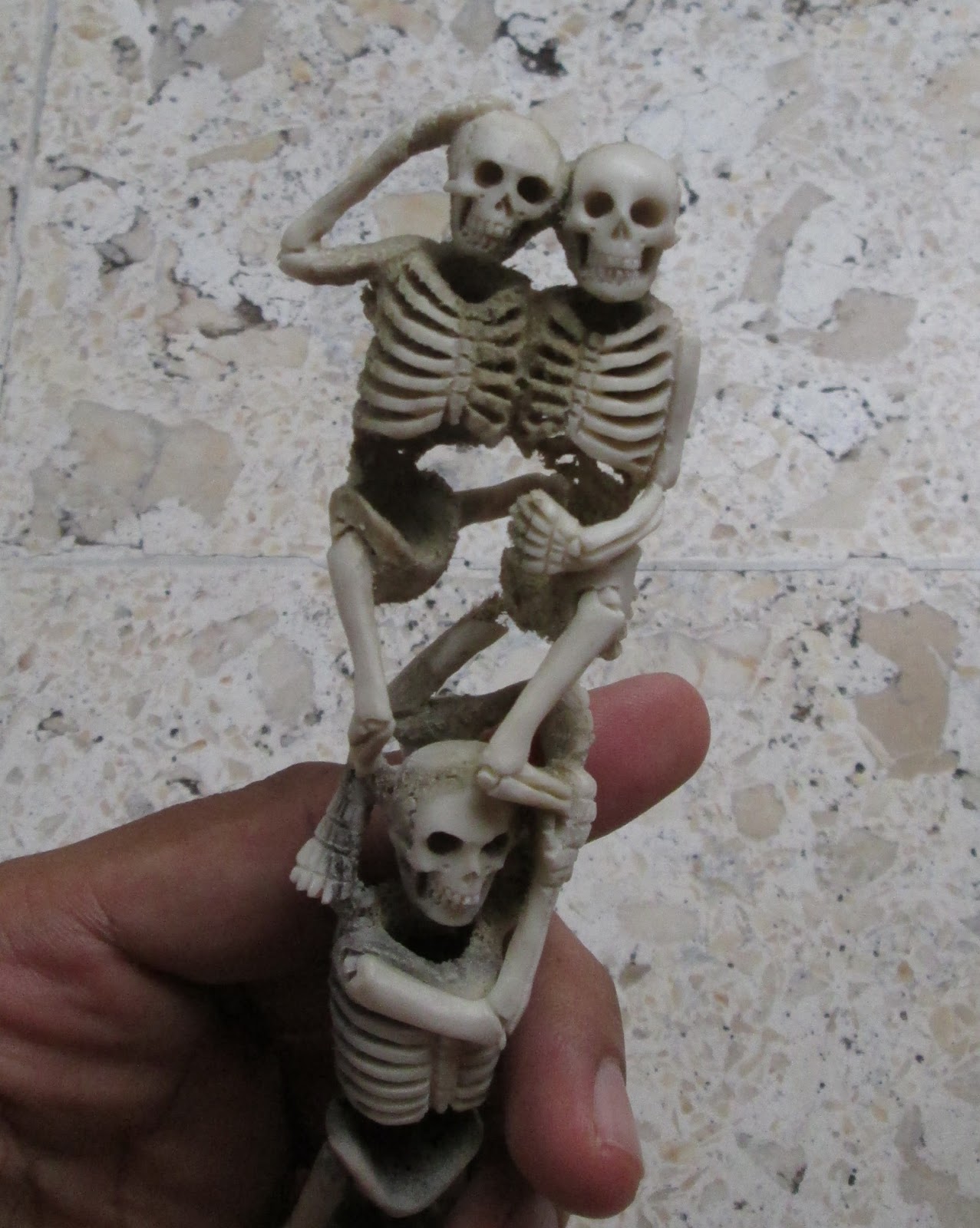 Skeleton Group Carving in Antler Skeleton Group Carving in Antler