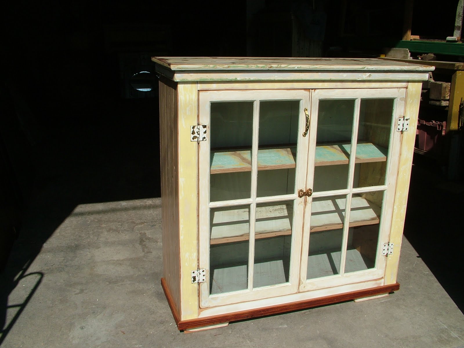 Used kitchen cabinet doors Old Glass Door Cabinet