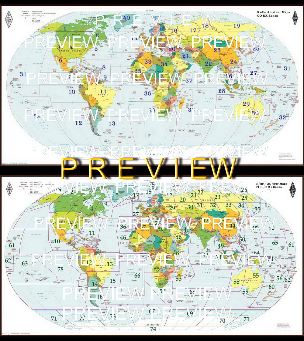 Radiosys World Maps For Radio Amateur