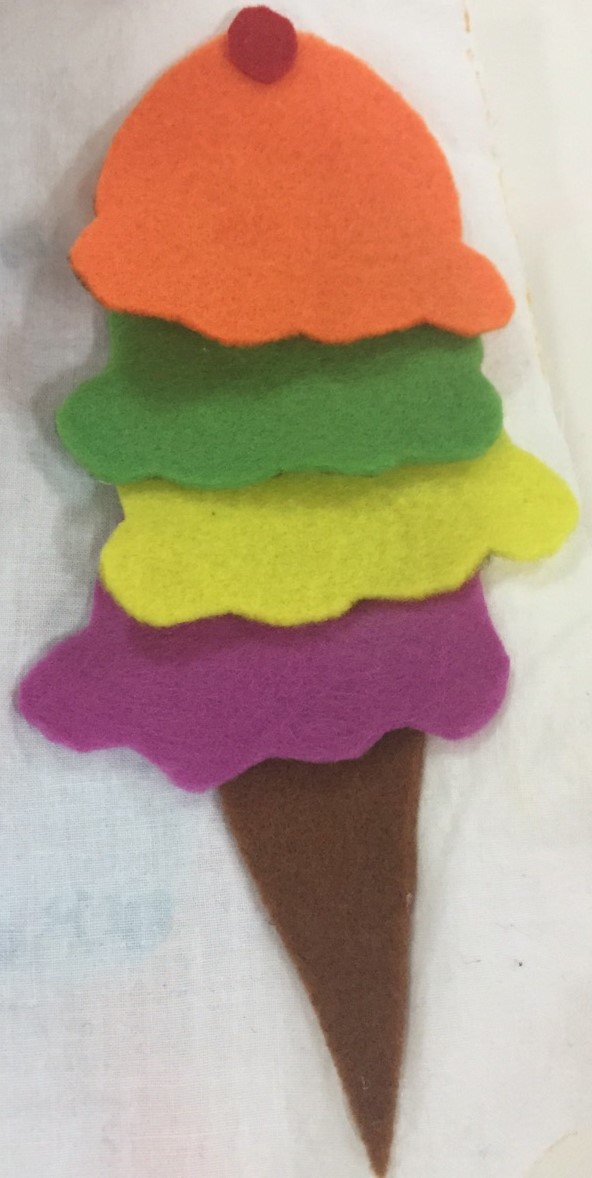 HOME TALENTS ICE CREAM CONE QUIET BOOK PAGE