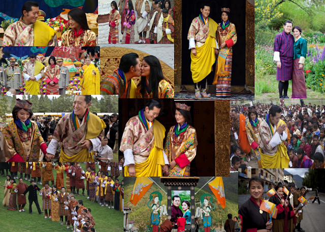 Jetsun Pema Kiss Photo Royal Wedding Bhutan