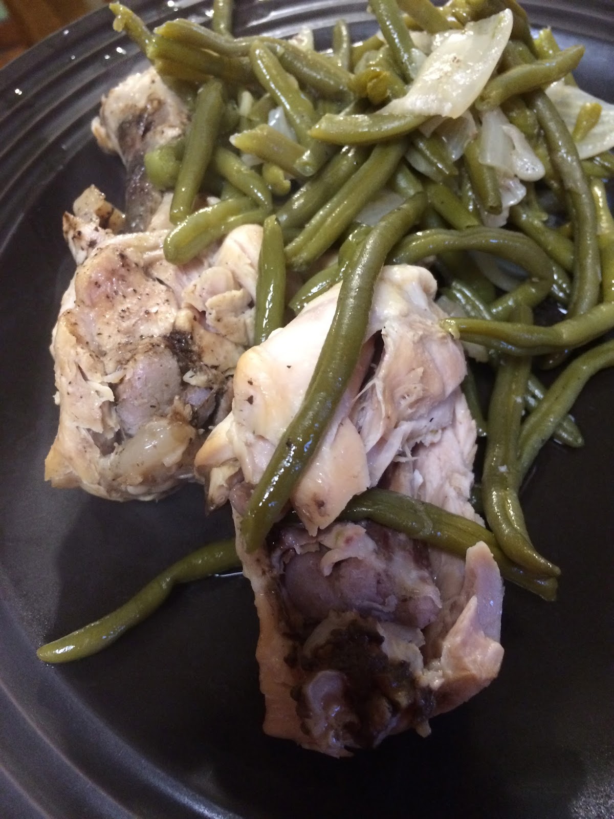 Cooking With Suzanne Crockpot Chicken, Onion & Green Beans