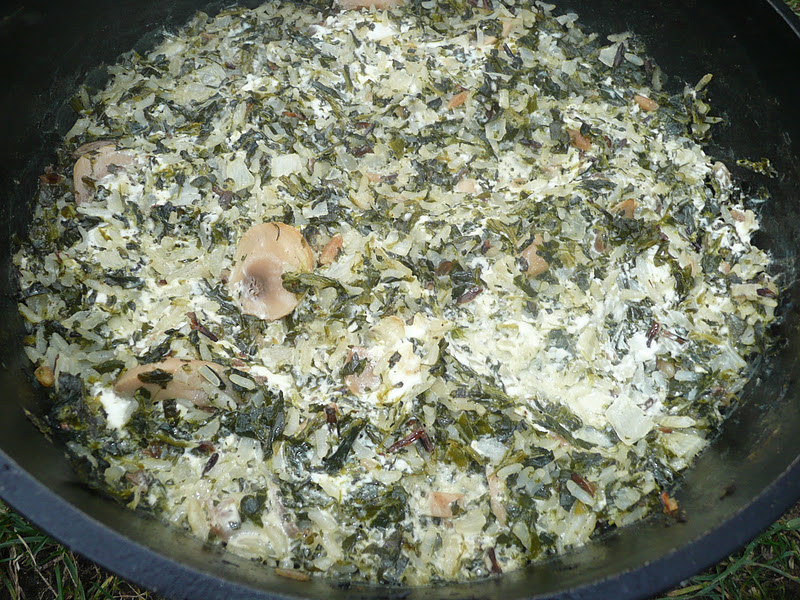 Everyday Dutch Oven Cheesy Wild Rice Casserole