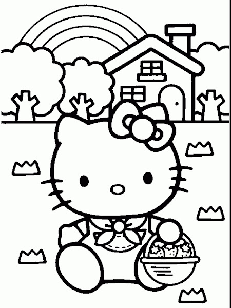 Hello Kitty Coloring Pages