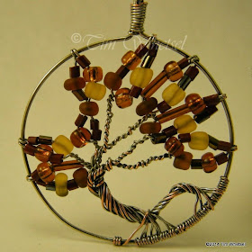 Silver wire wrapped tree of life pendant - ©2014 Tim Whetsel