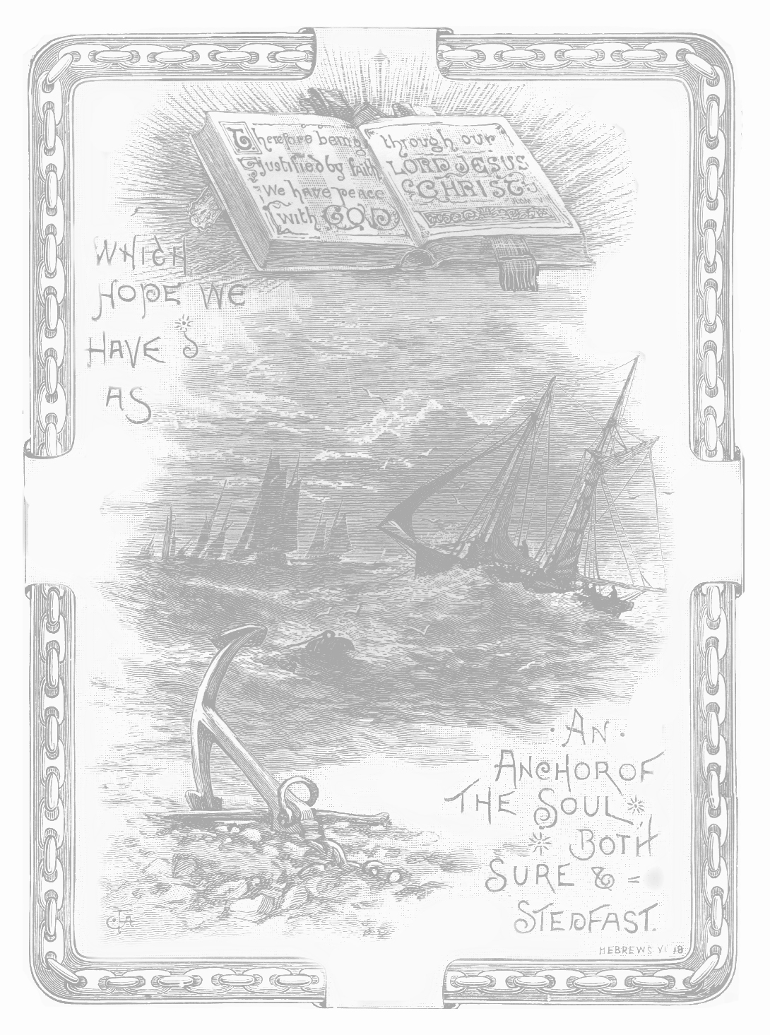 Hebrews 619 Ship At Sea Color The Bible