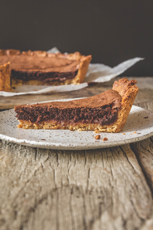Milk and Honey Salted Caramel Chocolate Fudge Tart
