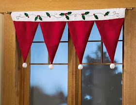 cortina de natal - patchwork