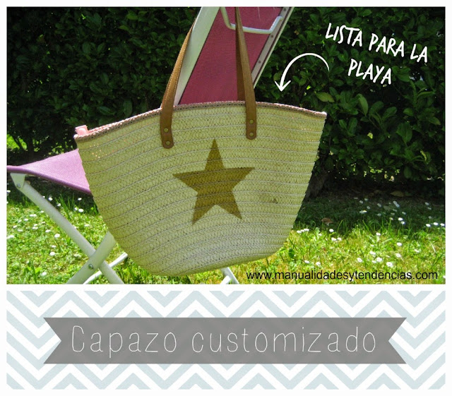 capazo playero customizado / customized beach bag