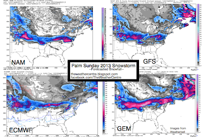 The Weather Centre: Palm Sunday 2013 Significant Winter Storm (Updated