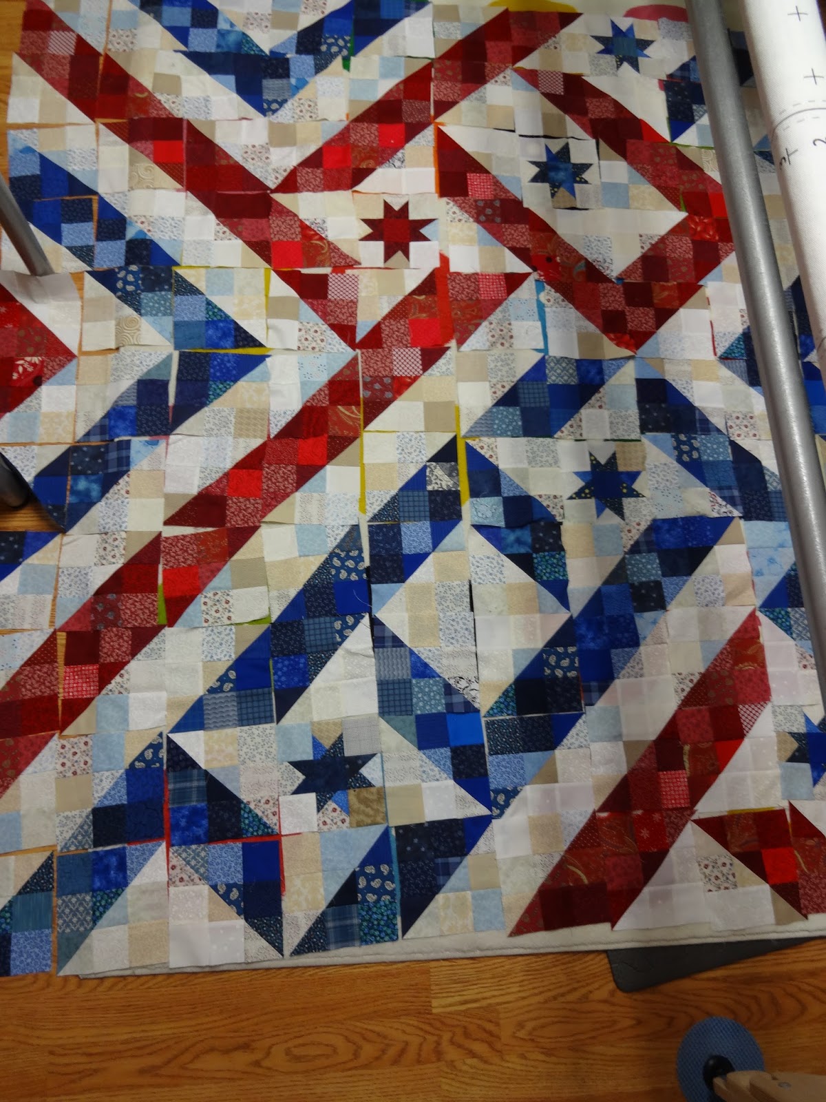 Becca's Crazy Projects Freedom A Leaders and Enders Quilt