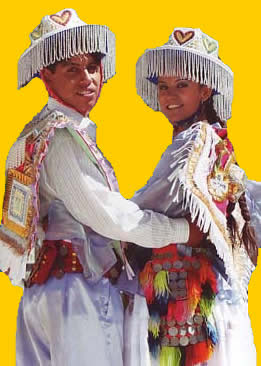 Pareja de baile de la Danza Kullawada
