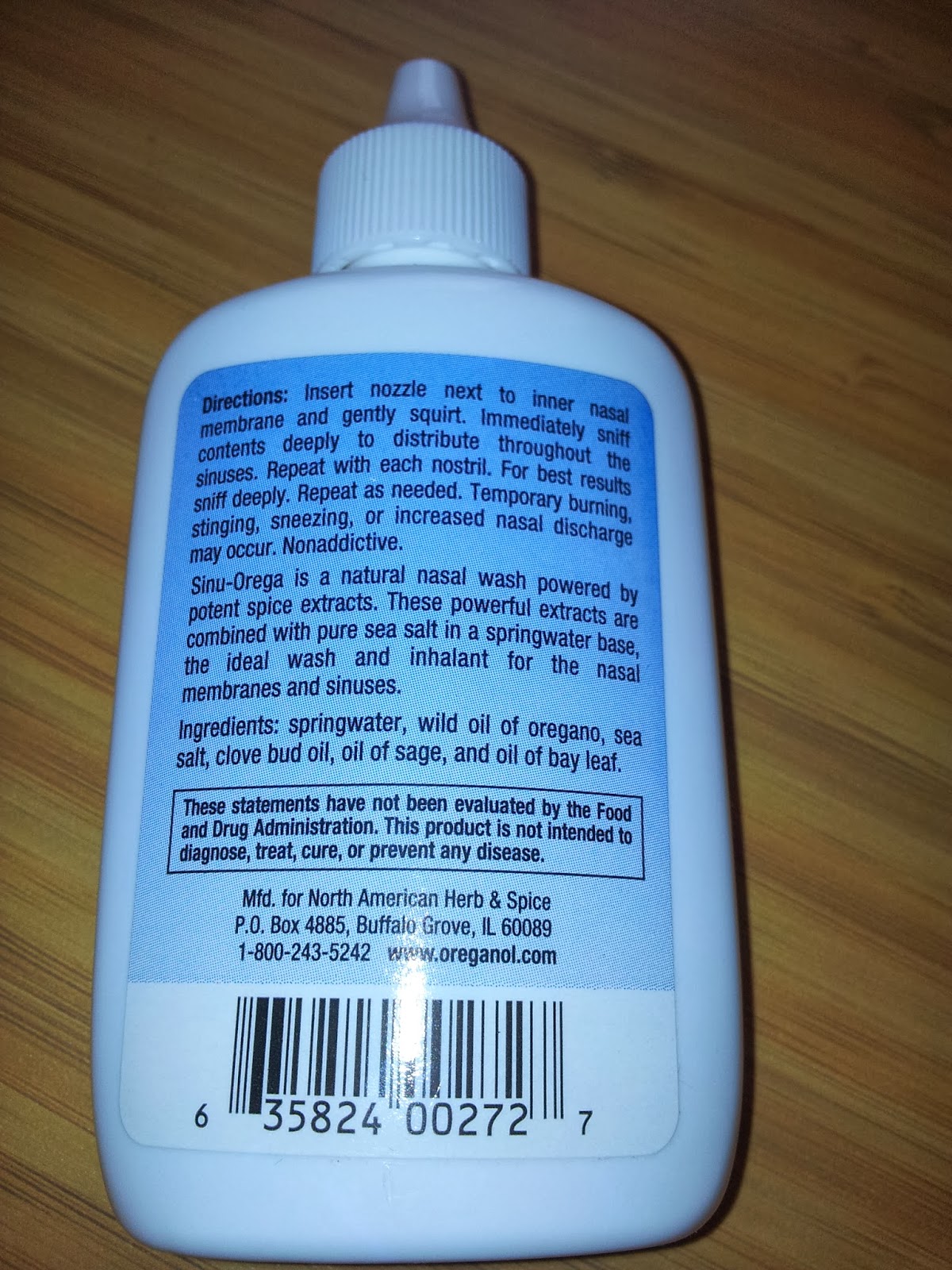 Mom's Thumb Reviews: Sinu Orega Nasal Spray