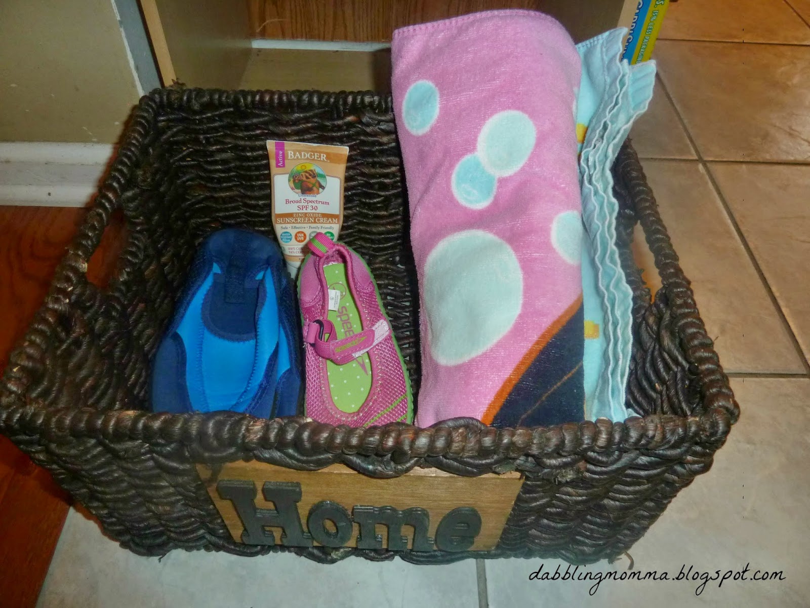 storing summer essentials