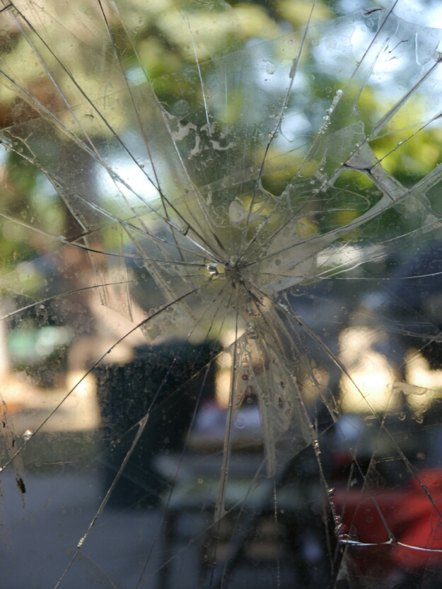 broken windowpane
