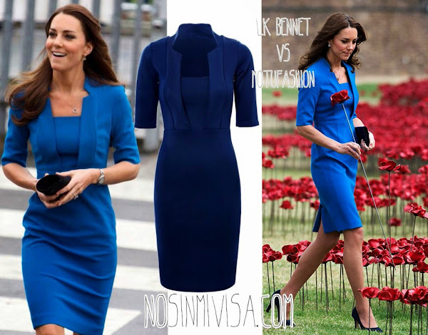 Clon | Vestido azul LK Bennet de Kate Middleton Belleza  General ...