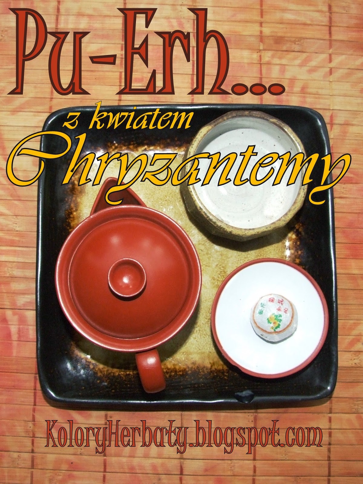 czerwona herbata pu-erh z chryzantemą