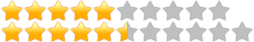 yellow color star rating sprite image
