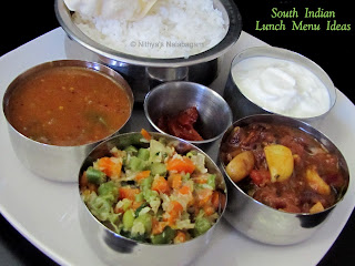 South Indian Lunch Menu 