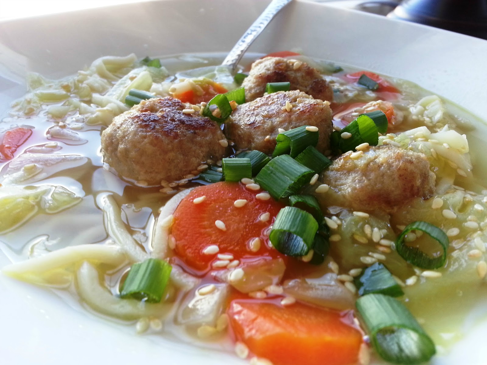 Castellon's Kitchen Spicy Asian Meatball Soup