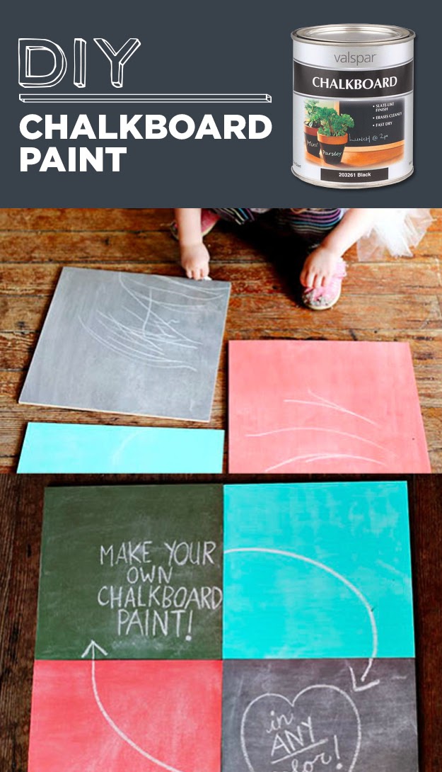 simple board decoration with chalk