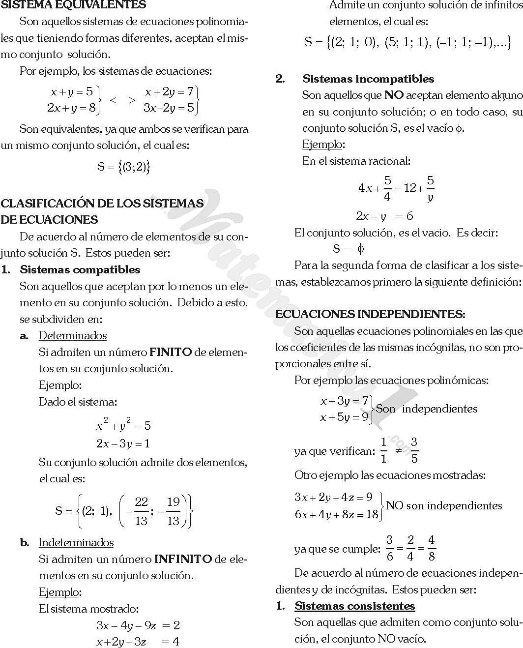 ECUACIONES LINEALES CON MATRICES ecuaciones lineales con matrices: