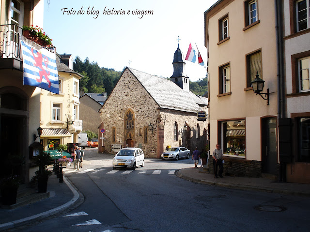 Capela na cidade de Vianden Grão Ducado de Luxemburgo