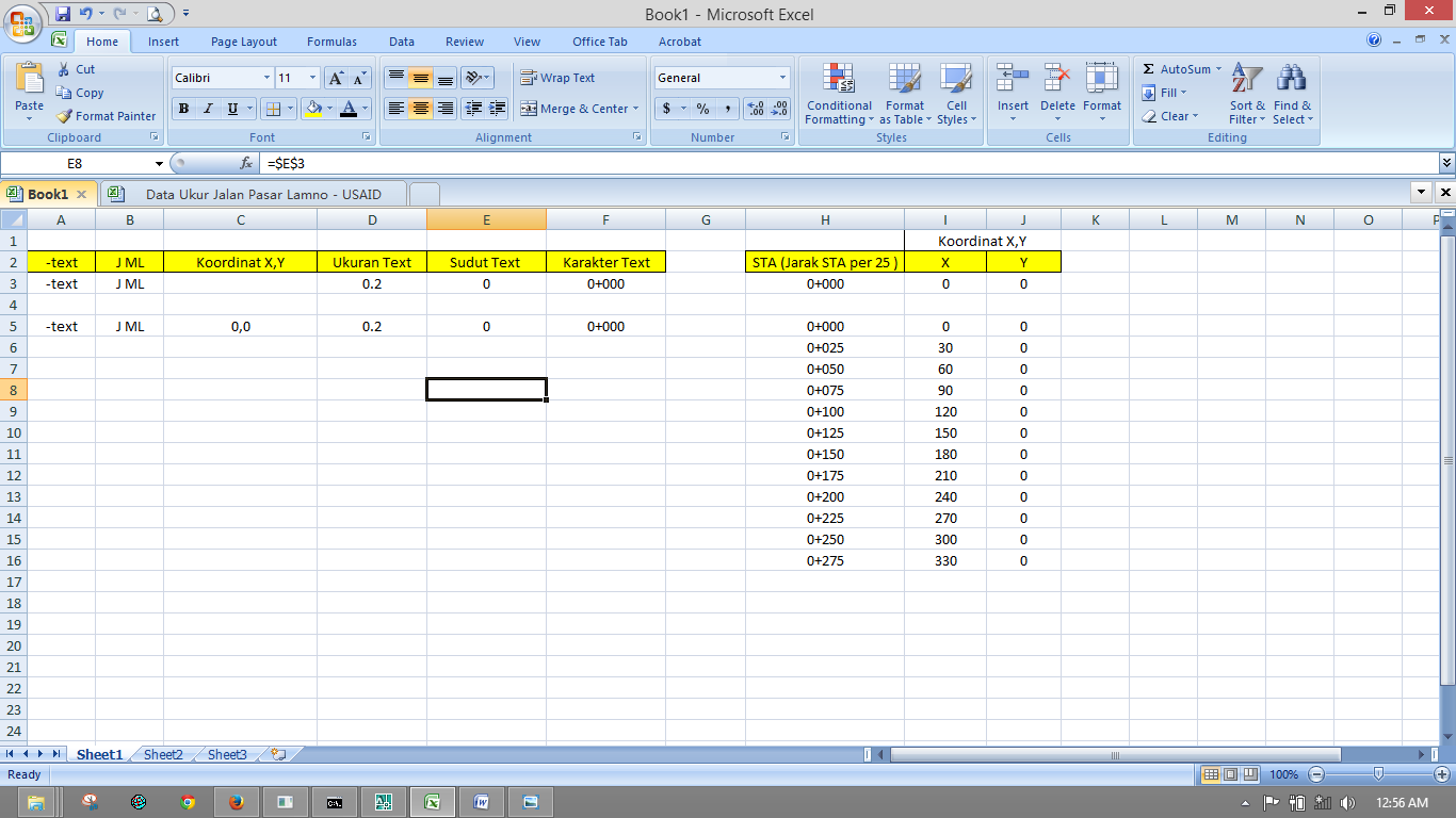 tutorial excel long section untuk pclp tutorial excel long section untuk pclp