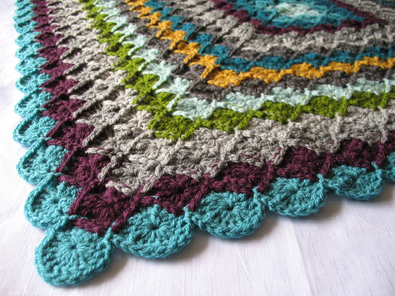 eclectic me wool eater blanket CAL week 4