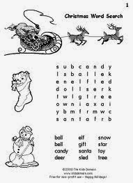 Christmas Wordsearch For Kids Free 7