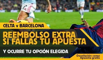 betfair reembolso 25 euros liga Celta vs Barcelona 5 abril betfair reembolso 25 euros liga Celta vs Barcelona 5 abril