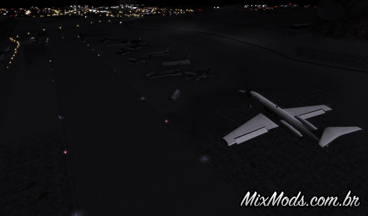 Aeroporto abandonado com luzes - MixMods