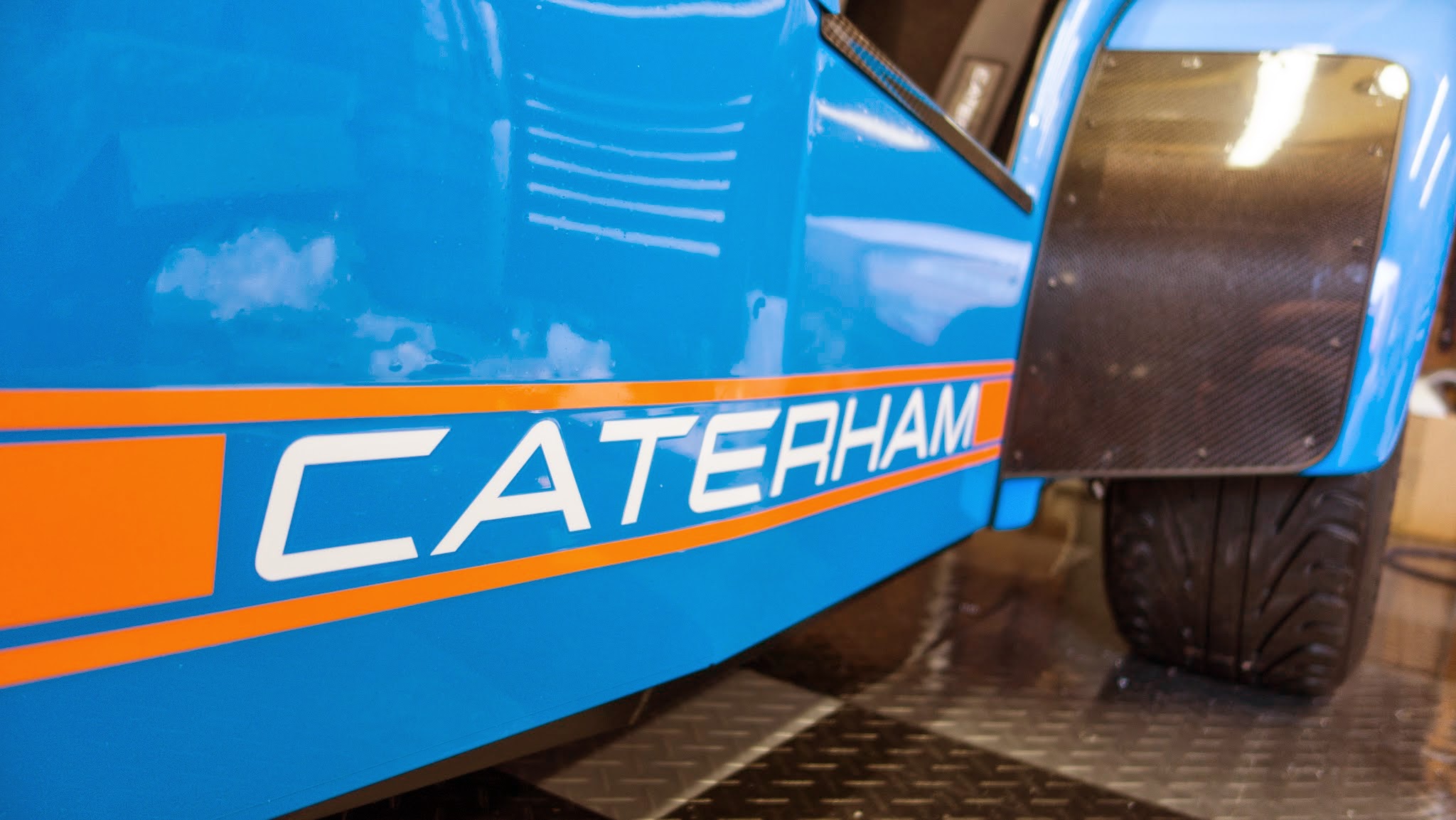 Caterham R500 sides covered with Stone Chip Protection Film.